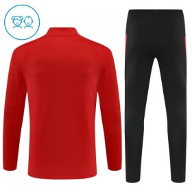 Portugal Børn Trænings Sweatshirt Dragt 2025-26 Rød Kvart-Zip